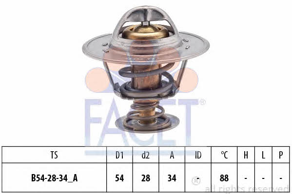 Facet 7.8536S Thermostat, coolant 78536S: Buy near me in Poland at 2407.PL - Good price!