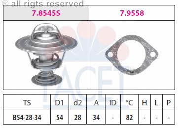 Facet 7.8545 Termostat, środek chłodzący 78545: Dobra cena w Polsce na 2407.PL - Kup Teraz!