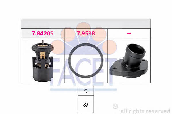 Facet 7.8559K Thermostat, coolant 78559K: Buy near me in Poland at 2407.PL - Good price!