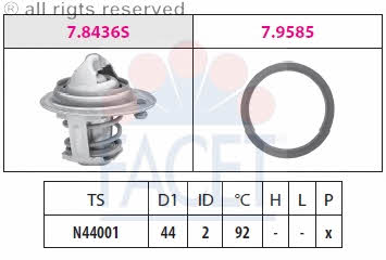 Facet 7.8579 Termostat, środek chłodzący 78579: Dobra cena w Polsce na 2407.PL - Kup Teraz!