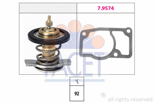 Facet 7.8607 Thermostat, coolant 78607: Buy near me in Poland at 2407.PL - Good price!