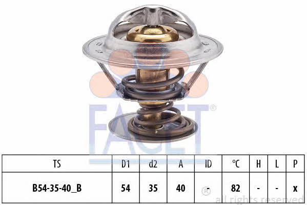 Facet 7.8641S Thermostat, coolant 78641S: Buy near me in Poland at 2407.PL - Good price!