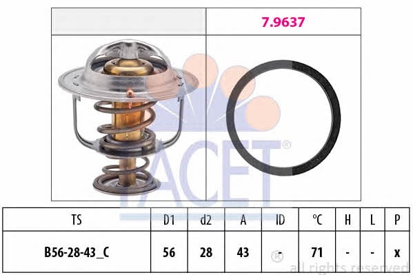 Facet 7.8650 Thermostat, Kühlmittel 78650: Kaufen Sie zu einem guten Preis in Polen bei 2407.PL!