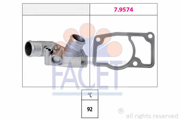 Facet 7.8664 Thermostat, coolant 78664: Buy near me in Poland at 2407.PL - Good price!