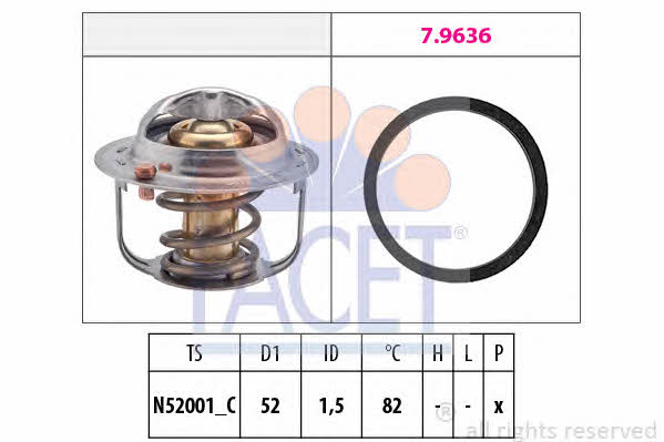 Facet 7.8679 Thermostat, coolant 78679: Buy near me in Poland at 2407.PL - Good price!