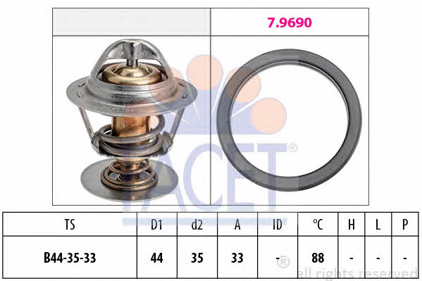 Facet 7.8685 Thermostat, coolant 78685: Buy near me in Poland at 2407.PL - Good price!