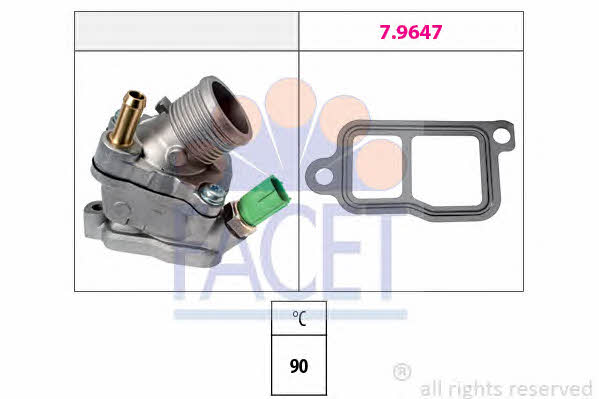 Facet 7.8732 Thermostat, coolant 78732: Buy near me in Poland at 2407.PL - Good price!