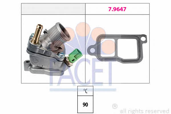 Facet 7.8733 Thermostat, coolant 78733: Buy near me in Poland at 2407.PL - Good price!