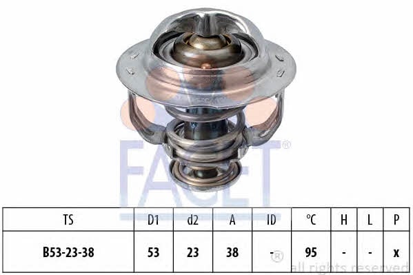 Facet 7.8742S Thermostat, coolant 78742S: Buy near me in Poland at 2407.PL - Good price!