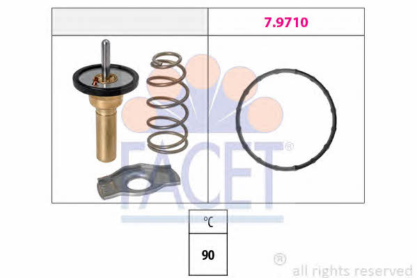 Facet 7.8774 Thermostat, coolant 78774: Buy near me in Poland at 2407.PL - Good price!