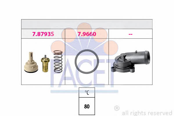 Facet 7.8793K Thermostat, coolant 78793K: Buy near me in Poland at 2407.PL - Good price!