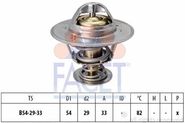 Facet 7.8797S Thermostat, coolant 78797S: Buy near me in Poland at 2407.PL - Good price!