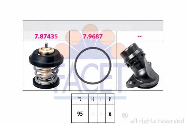 Facet 7.8799K Thermostat, coolant 78799K: Buy near me in Poland at 2407.PL - Good price!