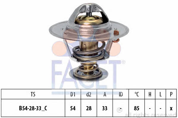 Facet 7.8837S Thermostat, coolant 78837S: Buy near me in Poland at 2407.PL - Good price!
