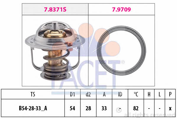 Facet 7.8845 Thermostat, coolant 78845: Buy near me in Poland at 2407.PL - Good price!
