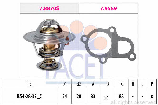  7.8870 Thermostat, coolant 78870: Buy near me in Poland at 2407.PL - Good price!