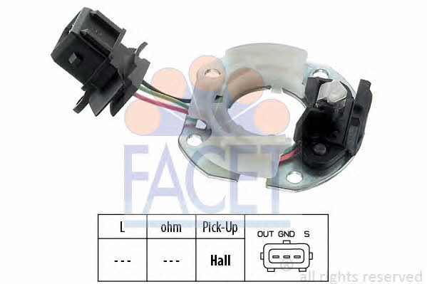 Facet 8.2744 Crankshaft position sensor 82744: Buy near me at 2407.PL in Poland at an Affordable price!