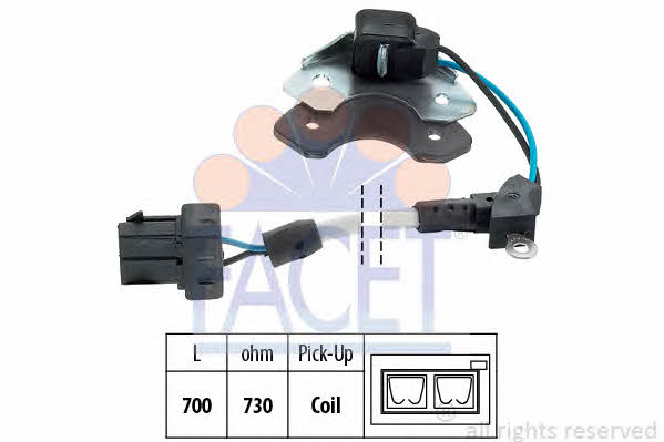 Facet 8.4961/1 Crankshaft position sensor 849611: Buy near me in Poland at 2407.PL - Good price!