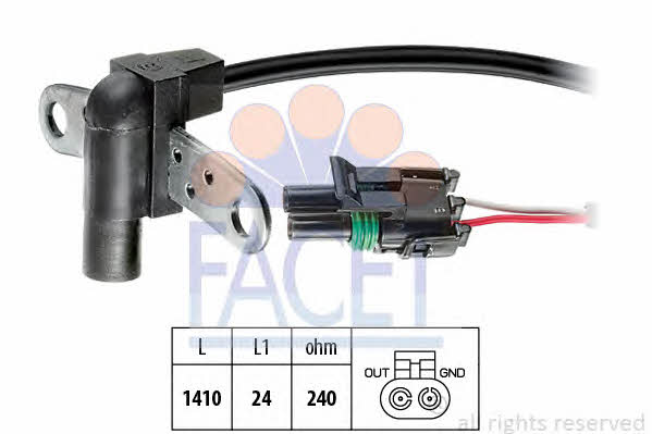Facet 9.0011 Camshaft position sensor 90011: Buy near me in Poland at 2407.PL - Good price!