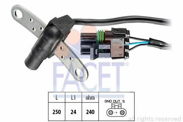 Facet 9.0013 Camshaft position sensor 90013: Buy near me in Poland at 2407.PL - Good price!