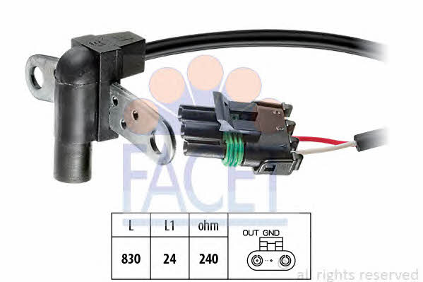 Facet 9.0026 Camshaft position sensor 90026: Buy near me at 2407.PL in Poland at an Affordable price!