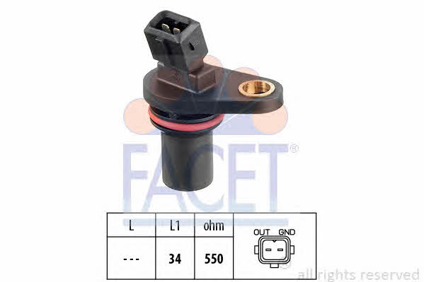 Facet 9.0043 Camshaft position sensor 90043: Buy near me in Poland at 2407.PL - Good price!