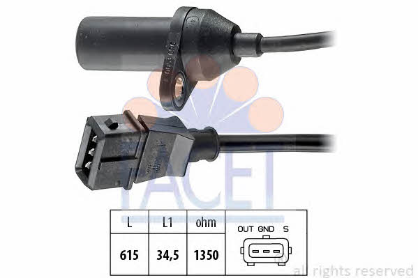 Facet 9.0053 Camshaft position sensor 90053: Buy near me in Poland at 2407.PL - Good price!
