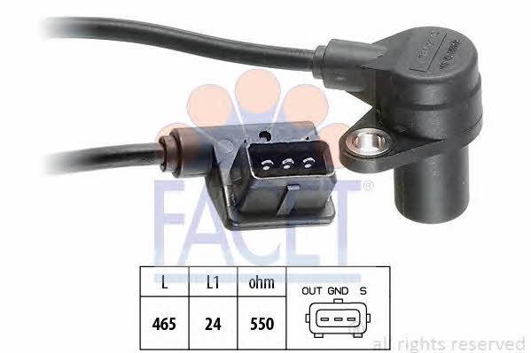 Facet 9.0056 Crankshaft position sensor 90056: Buy near me in Poland at 2407.PL - Good price!