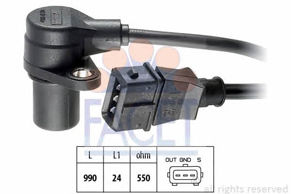 Facet 9.0073 Camshaft position sensor 90073: Buy near me in Poland at 2407.PL - Good price!