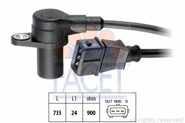 Facet 9.0074 Camshaft position sensor 90074: Buy near me in Poland at 2407.PL - Good price!