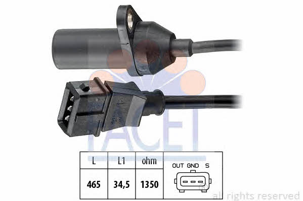 Facet 9.0092 Camshaft position sensor 90092: Buy near me in Poland at 2407.PL - Good price!