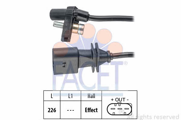 Facet 9.0759 Crankshaft position sensor 90759: Buy near me at 2407.PL in Poland at an Affordable price!