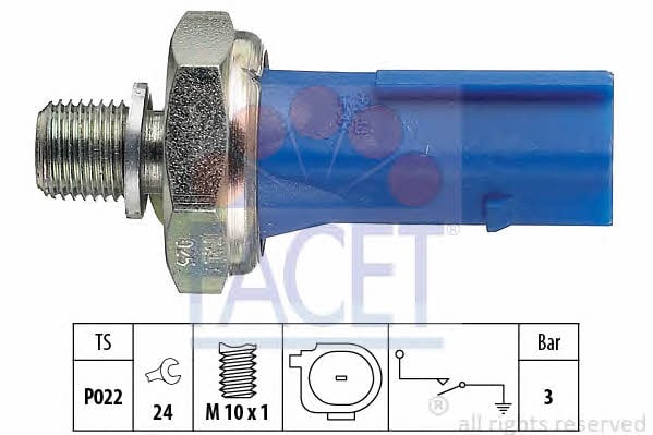 Facet 7.0212 Oil pressure sensor 70212: Buy near me in Poland at 2407.PL - Good price!