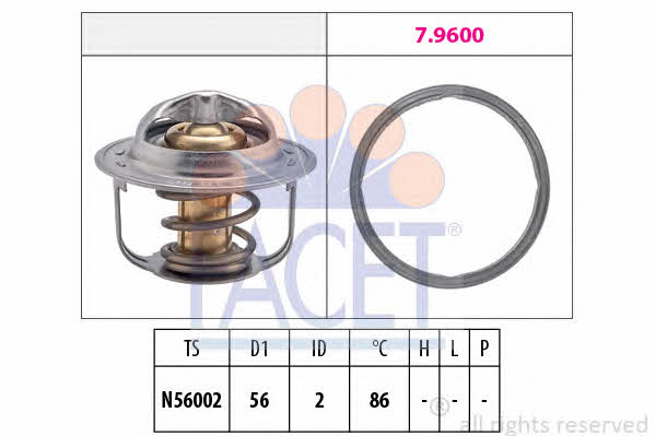 Facet 7.8949 Thermostat, coolant 78949: Buy near me in Poland at 2407.PL - Good price!