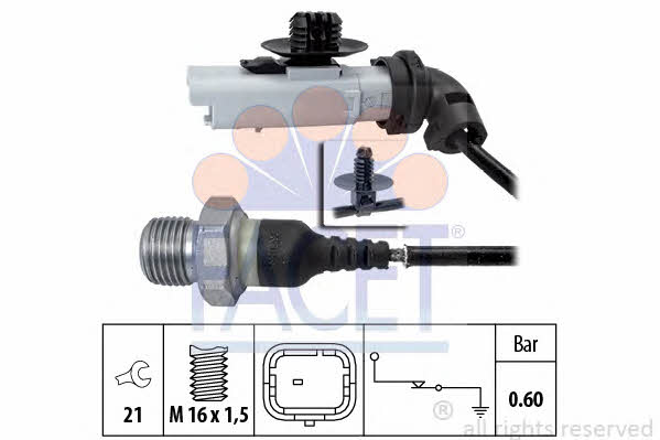Facet 7.0199 Oil pressure sensor 70199: Buy near me at 2407.PL in Poland at an Affordable price!