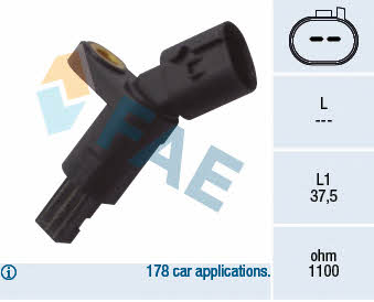 FAE 78016 Sensor ABS 78016: Buy near me at 2407.PL in Poland at an Affordable price!