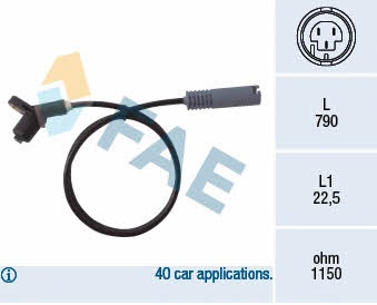 FAE 78017 Sensor ABS 78017: Kaufen Sie zu einem guten Preis in Polen bei 2407.PL!
