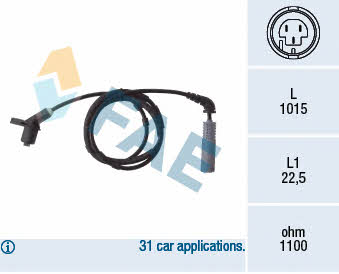 FAE 78019 Sensor ABS 78019: Buy near me at 2407.PL in Poland at an Affordable price!