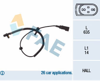 FAE 78035 Sensor ABS 78035: Buy near me in Poland at 2407.PL - Good price!