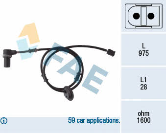 FAE 78053 Sensor ABS 78053: Kaufen Sie zu einem guten Preis in Polen bei 2407.PL!