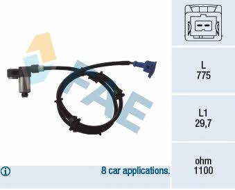 FAE 78054 Sensor ABS 78054: Kaufen Sie zu einem guten Preis in Polen bei 2407.PL!