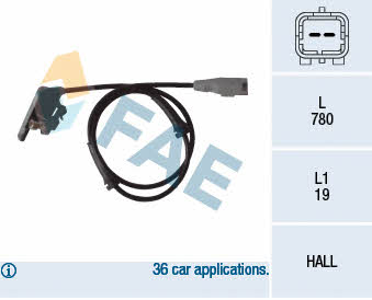 FAE 78080 Sensor ABS 78080: Buy near me in Poland at 2407.PL - Good price!