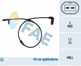 FAE 78088 Sensor ABS 78088: Buy near me in Poland at 2407.PL - Good price!