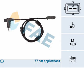 FAE 78091 Sensor ABS 78091: Buy near me in Poland at 2407.PL - Good price!