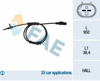 FAE 78093 Sensor ABS 78093: Kaufen Sie zu einem guten Preis in Polen bei 2407.PL!