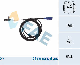 FAE 78098 Sensor ABS 78098: Kaufen Sie zu einem guten Preis in Polen bei 2407.PL!