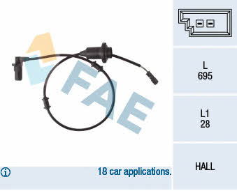 FAE 78108 Sensor ABS 78108: Kaufen Sie zu einem guten Preis in Polen bei 2407.PL!