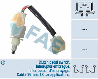FAE 24604 Brake light switch 24604: Buy near me in Poland at 2407.PL - Good price!