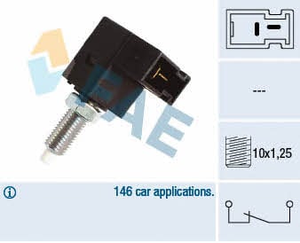FAE 24544 Switch, clutch control (cruise control) 24544: Buy near me in Poland at 2407.PL - Good price!
