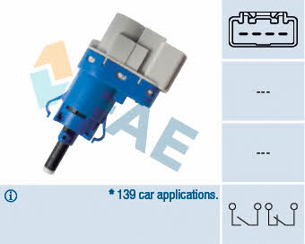 FAE 24849 Brake light switch 24849: Buy near me in Poland at 2407.PL - Good price!